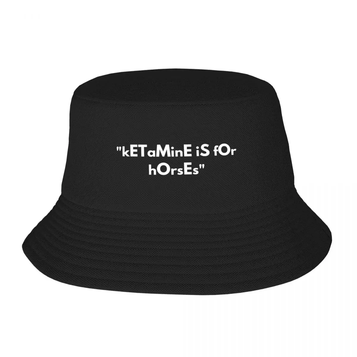 

New Ketamine Is For Horses Bucket Hat Christmas Hats Thermal Visor Snap Back Hat Sunhat Caps For Women Men's