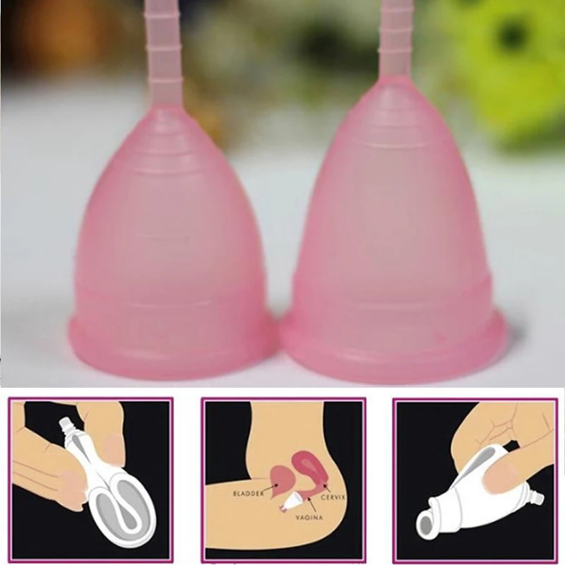 

Women Cup Reusable Silicone Cup Menstrual Lady Cup Collector Menstrual Cup for Women Feminine Hygiene Hot Beauty Health Copa Te