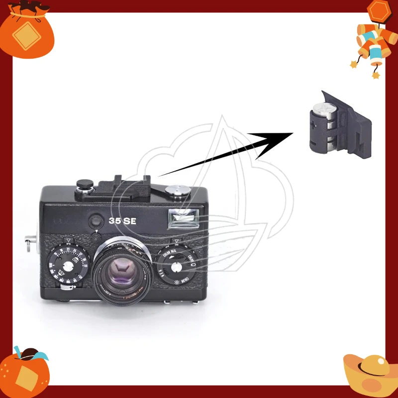 

Battery Converter with Cold Shoe, LR44 Replaces PX27 for Retro Camera