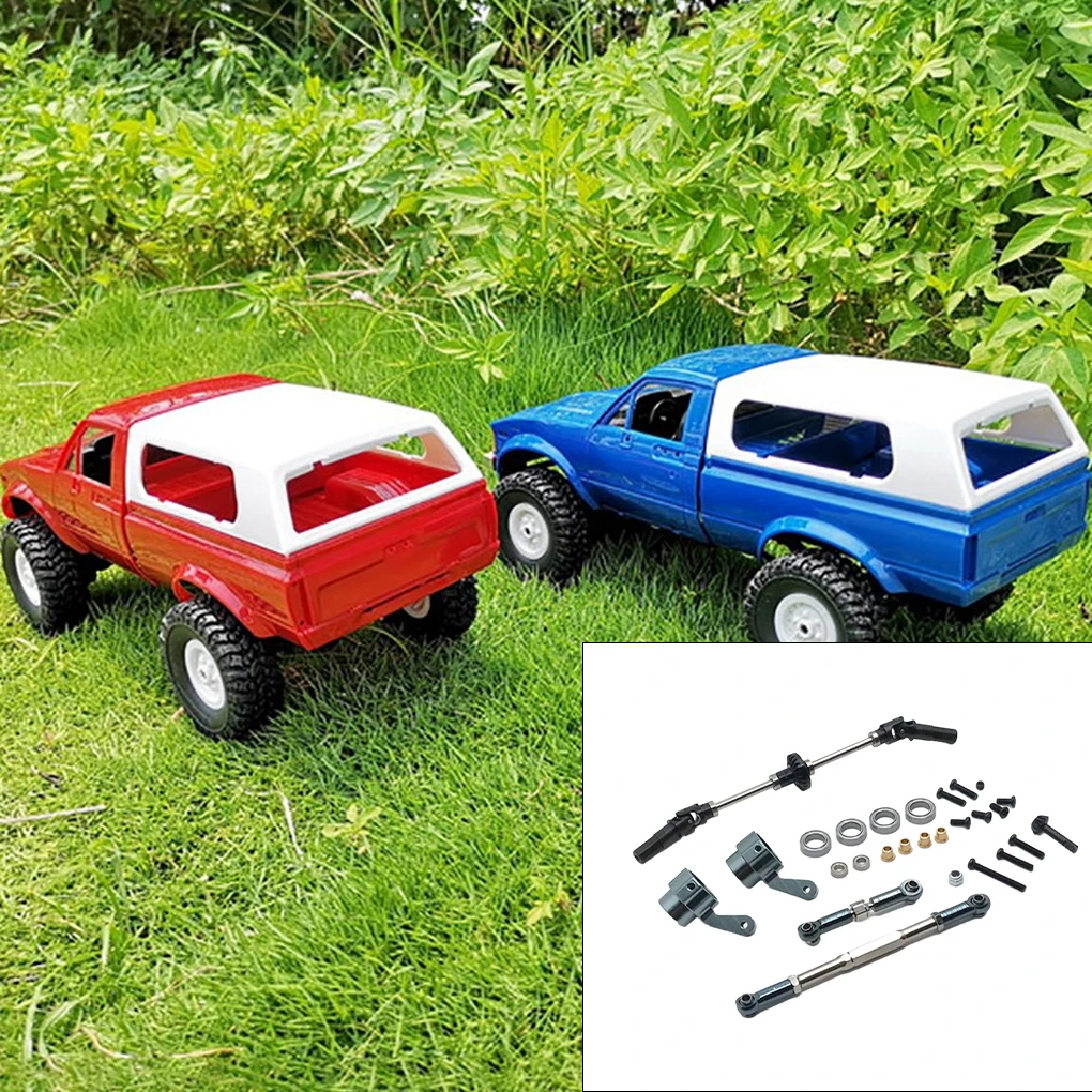 

Metal RC Car Metal Upgrade Front Axle Parts Set For WPL 1/16 C14 Metal Upgrade Front Axle Parts