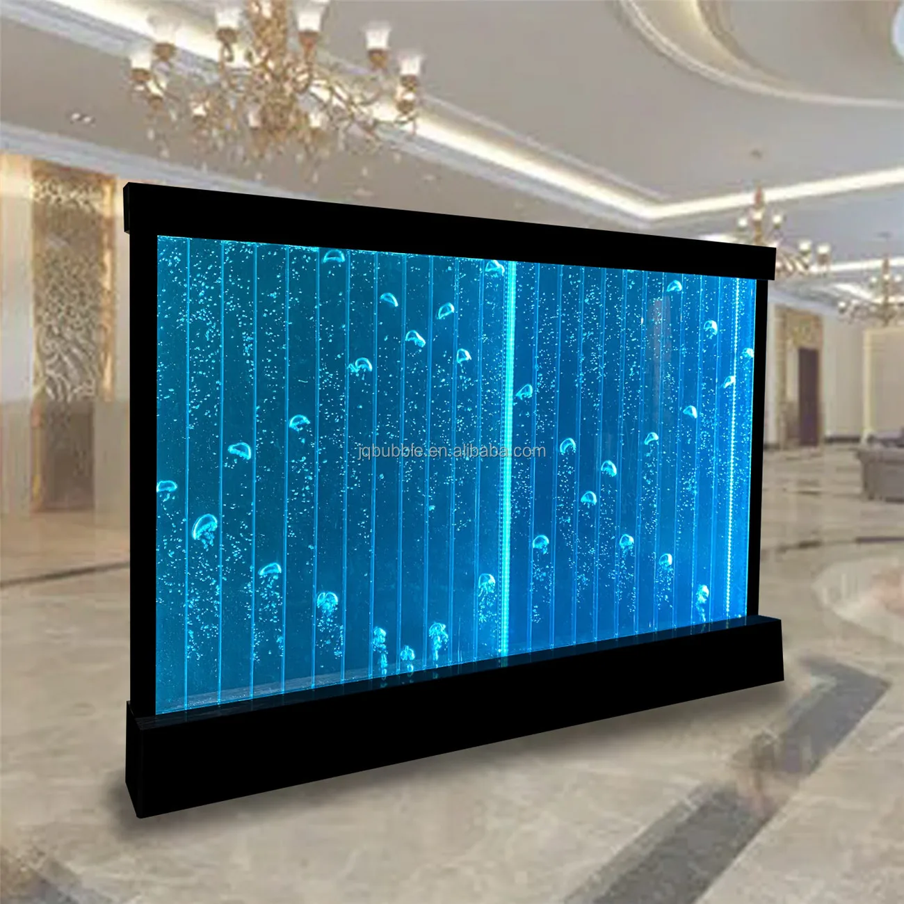 중국 공급 업체 맞춤형 아크릴 춤추는 꽃 무늬 워터 월 버블 패널