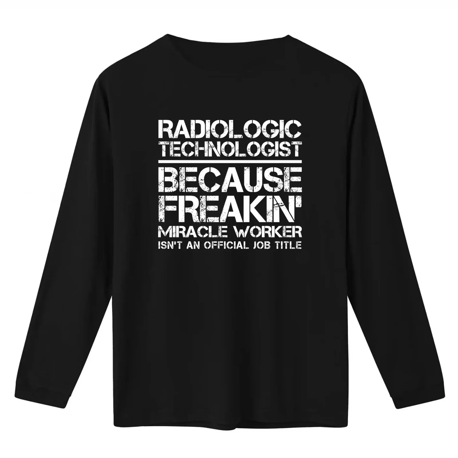 Radiologic Technologist Miracle Worker T-Shirt Summer Casual Cotton Tee Oversized Streetwear Tops Vintage Graphic Print