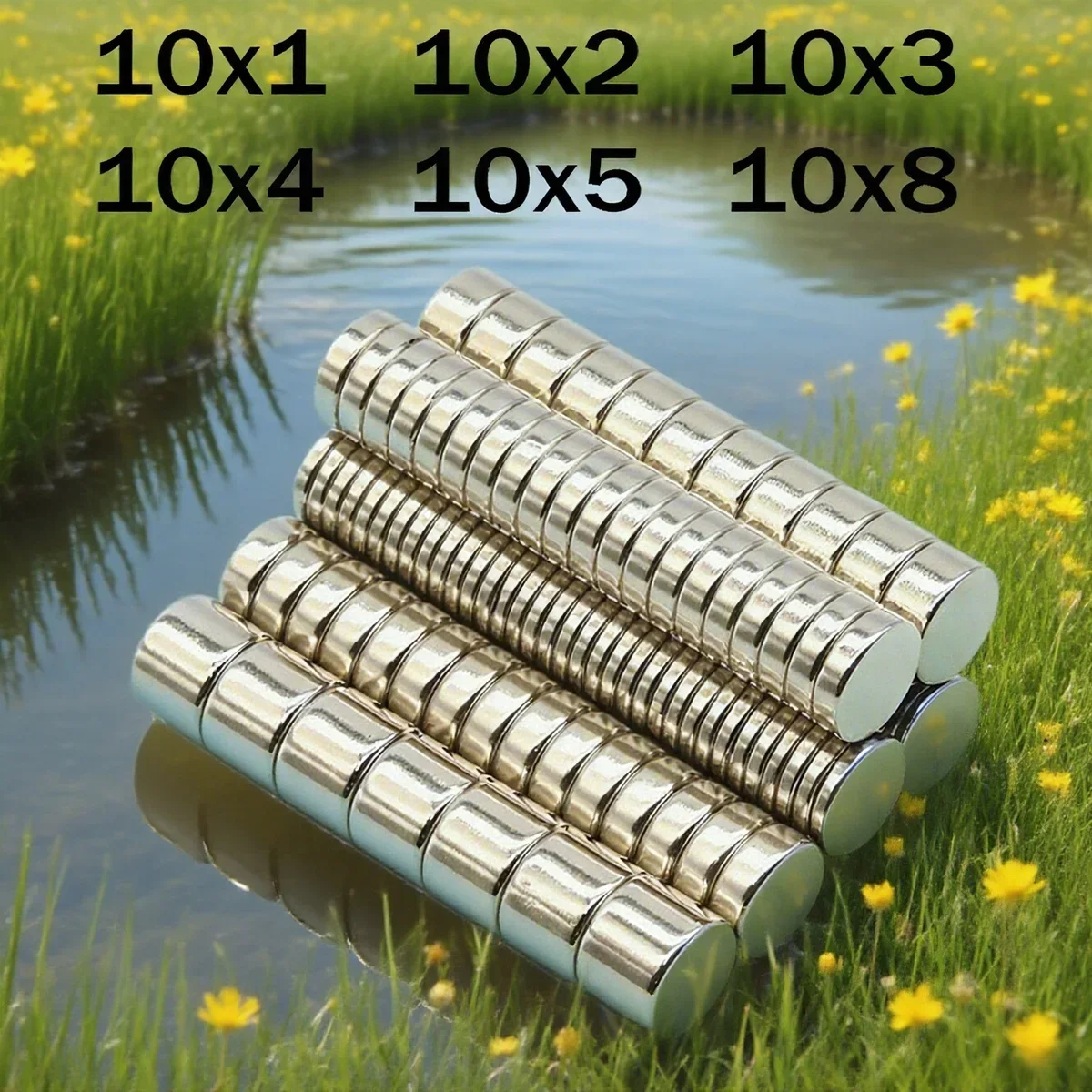 

Powerful Neodymium Magnet Round Super Strong Magnets N35 NdfeB Permanent Magnetic imanes Refrigerator Magnet 10X1 10X2 10X3 10X5