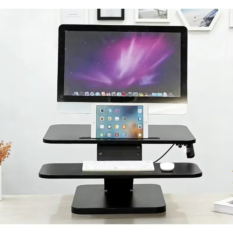 640*455mm Standing Laptop Lift Table Foldable Office Desk Riser Stand