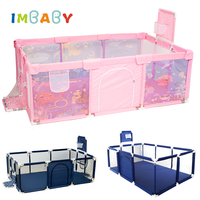 IMBABY Baby Playpen Indoor Baby Playground Safety Activities for Baby Balls Pool Diverse Games Playpen for Children Kids Fence
