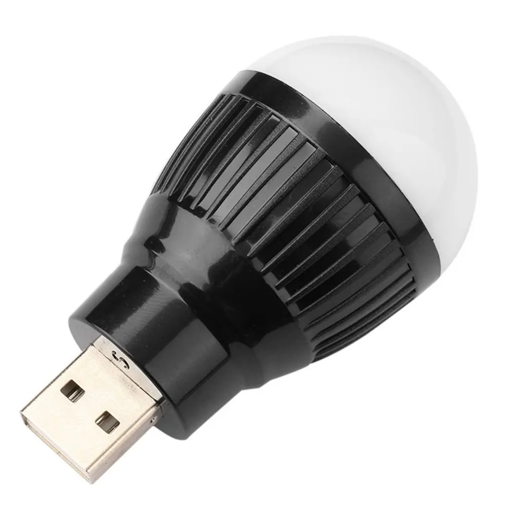 USB Plug Lamp Computer Mobile Power Charging USB Small Book Lamps LED Eye Protection Reading Light Round Night Light