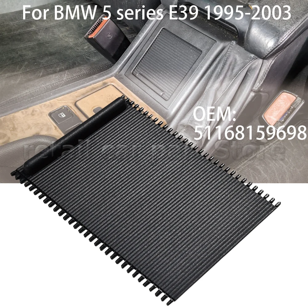 

51168159698 Для BMW E39 5 серии 1995-2003 гг., автомобильная центральная консоль, лоток для хранения монет, крышка отсека, скользящая рулонная шторка, крышка