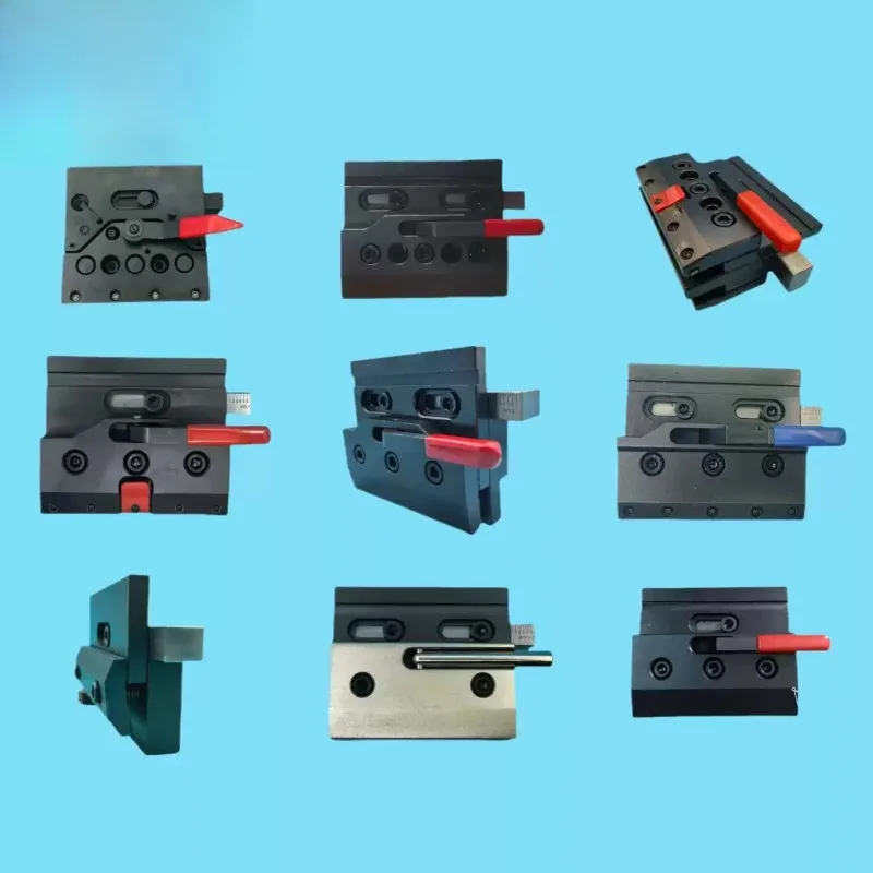 CNC Press Brake Quick Clamp Red Handle Fast Fixture Holder For Bending Machine Upper Mold Fast Mounting Tool