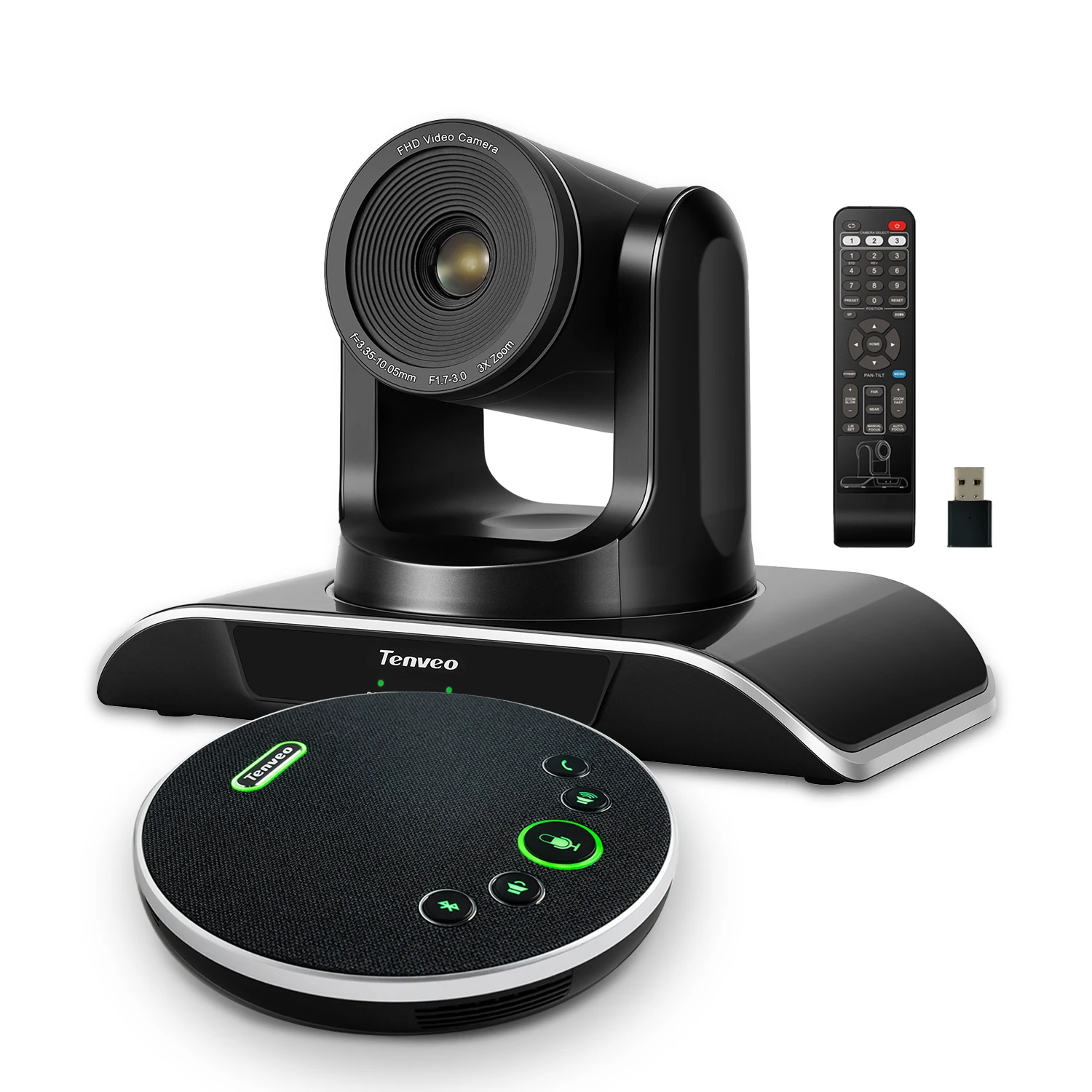 3X Zoom USB PTZ Camera And Speakerphone Video Audio Conference Solution For Small Conference Room