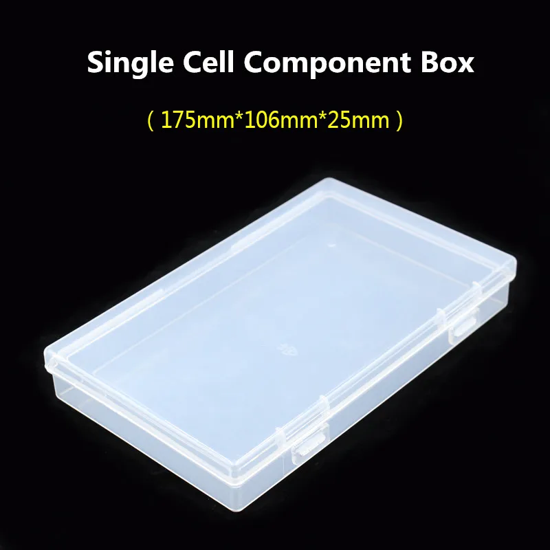 Transparent/Colorful Detachable Element Box Plastic Container Tools Multiple Grids Screw IC Chip Electronic Parts Storage Box