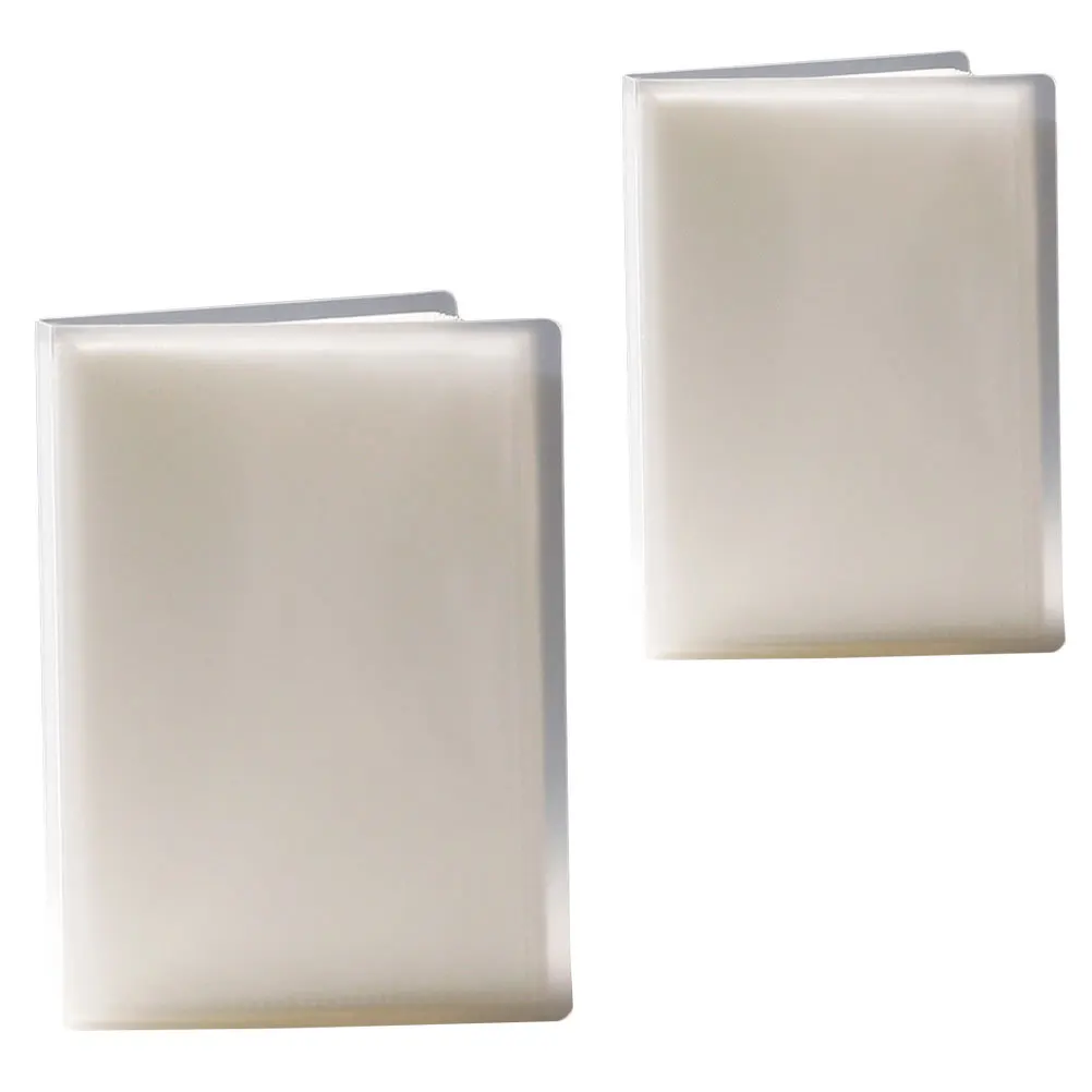 

2pcs Photo Album Transparent Pp High-Capacity Storage Book For Photos Scrapbook Wedding Guest Organizer Practical Cards