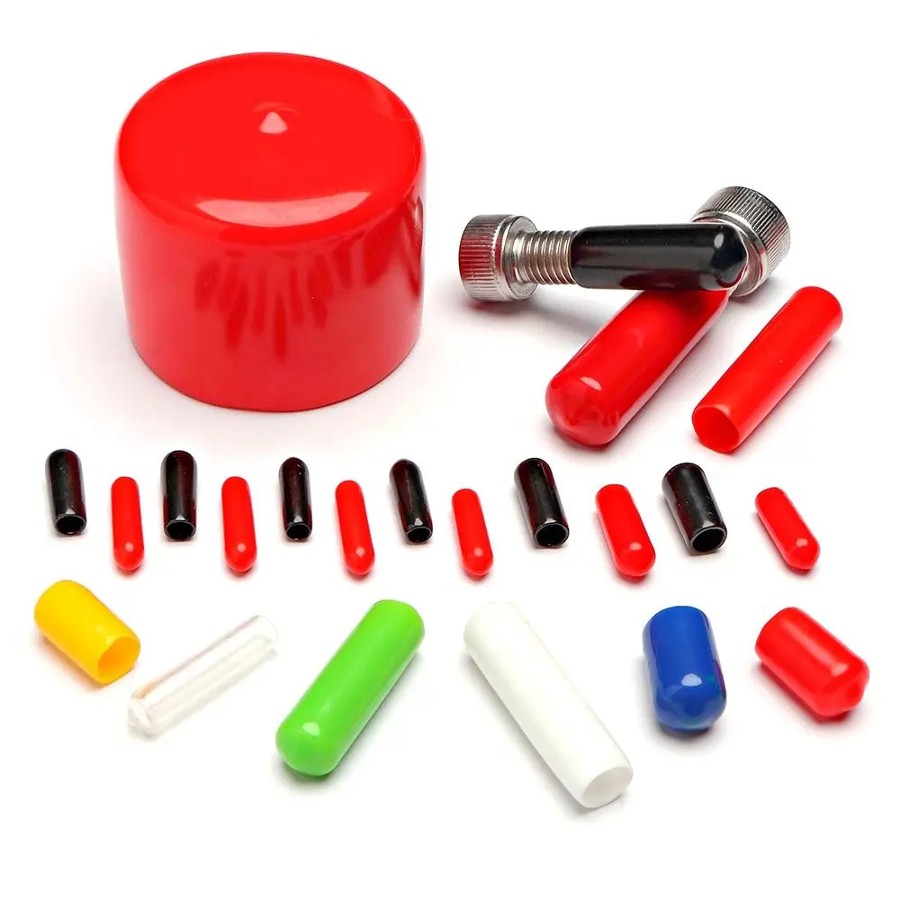 10pcs 1.55mm-5.5mm Soft Cover Silicone Thread Protection Rubber Cap Nut Seal Sleeve Stopper Plug