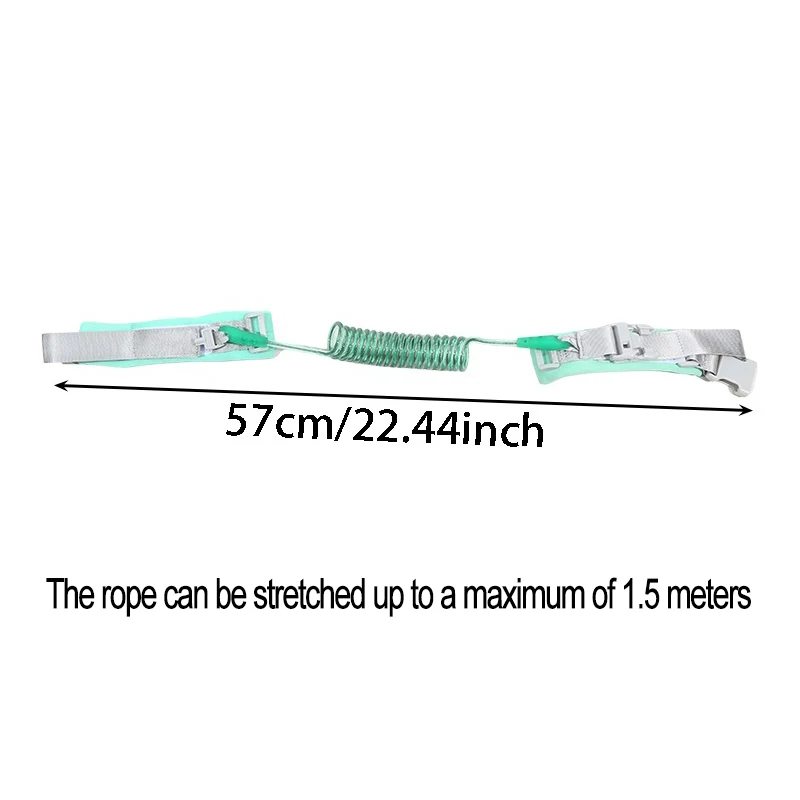 Child Safety Harness Leash 1.5m Anti Lost Wrist Link Traction Rope Wristband Belt For Kids Multi Purpose Luggage Anti Loss Rope