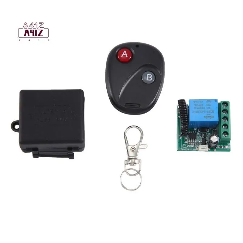 A41Z-DC12V 27A 433MHZ 50M Remote Control Switch Electronic Lock Motor Single Wireless Remote Control Intelligent Controller