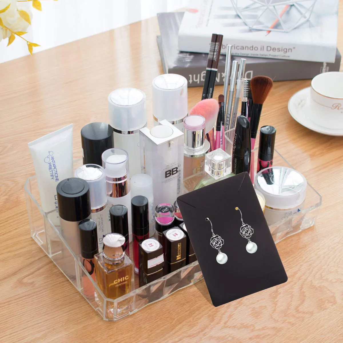 

100pc Paper Earring Display 100 Opp Bags For Jewelry Packaging Gift Box Bag Storage Solution Jewelry Display Cards Paper