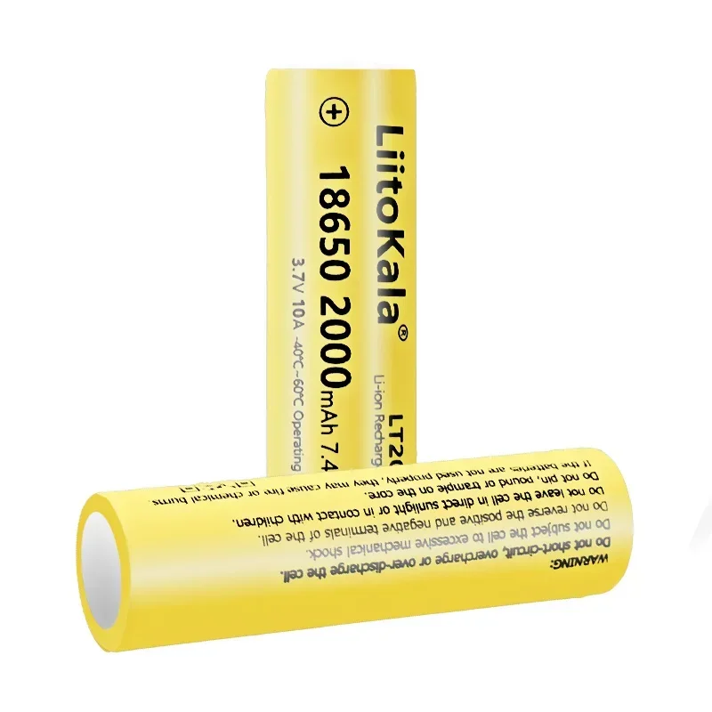 6 pz LiitoKala LT20A 18650 3.7 V 2000 mAh batteria ricaricabile a bassa temperatura 10A per torcia Flash Light strumenti elettronici