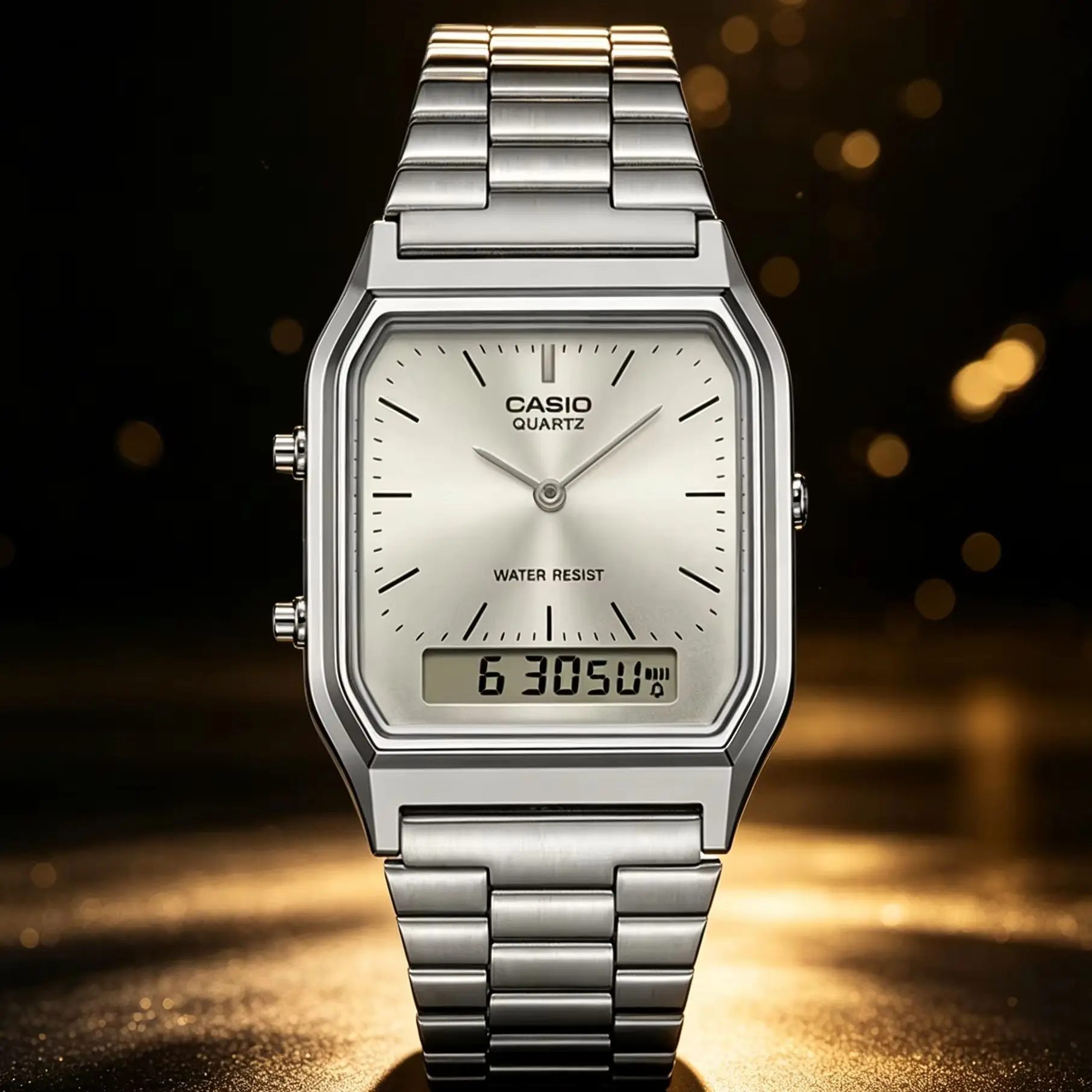 casio-aq‑230a-analog‑digital-watch-water-resistant-stainless-steel-band-daily-alarm-dual-time-men-wrist-watch