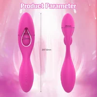 Liquid Silicone Vibrator Powerful Dual 10 Vibration G-Spot Female Dildo Vagina Clitoris Couple Bendable Wearable Couple Sex Toys - Image 6