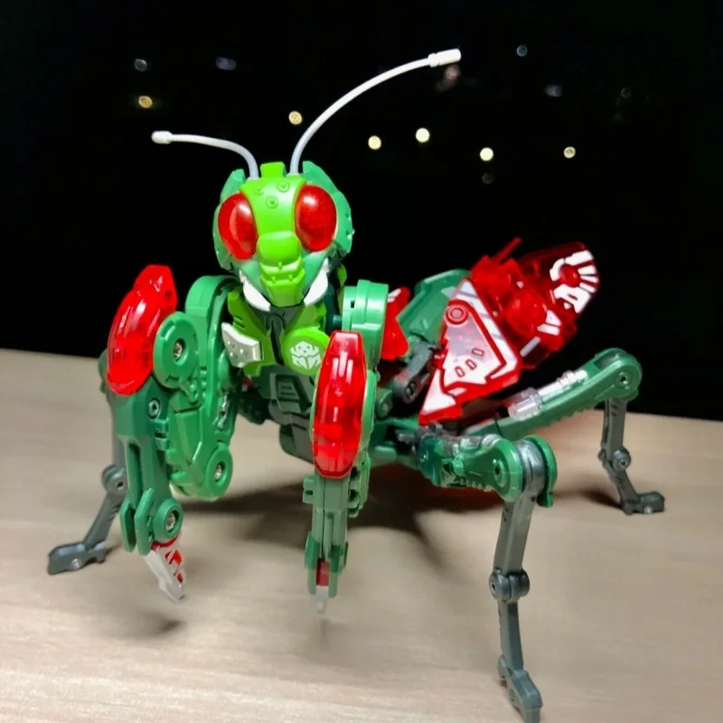 Boîte de bêtes authentique de 52 jouets, en Stock, fée des fleurs, hibou, perroquet, mante, Apocalypse, grand requin blanc, Dio, dinosaure, tortue Transformable