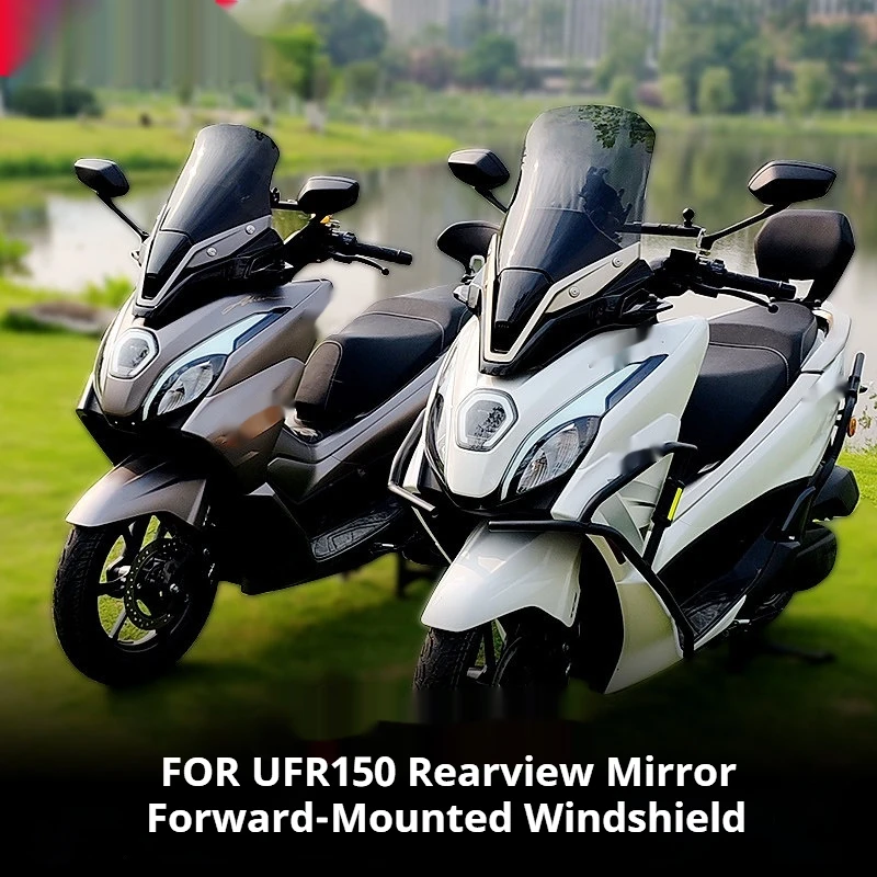 For Haojue UFR150 JINQILONG Windscreen Mirror Forward Relocation Bracket Parabrisas moto
