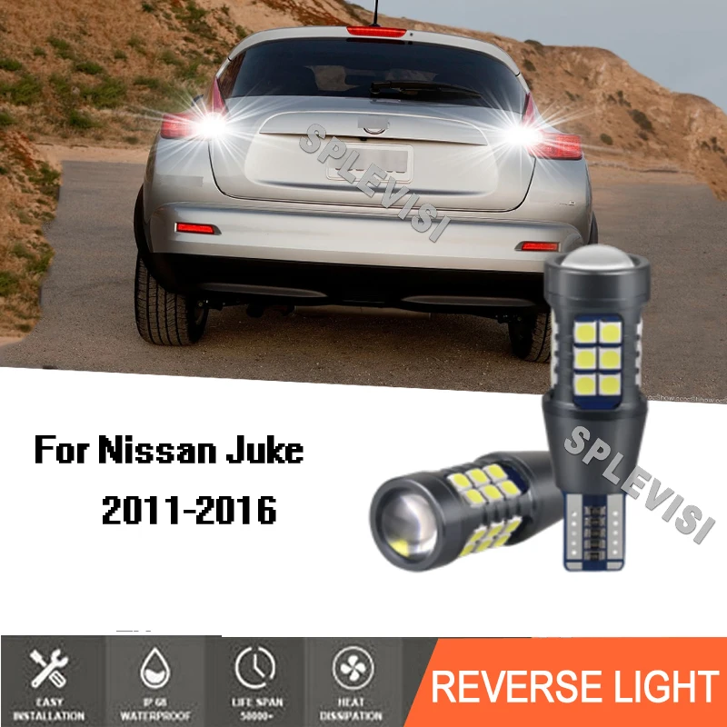 

2pcs LED Reverse Light Backup Lamp Blub Canbus Error Free For Nissan Juke 2011 2012 2013 2014 2015 2016