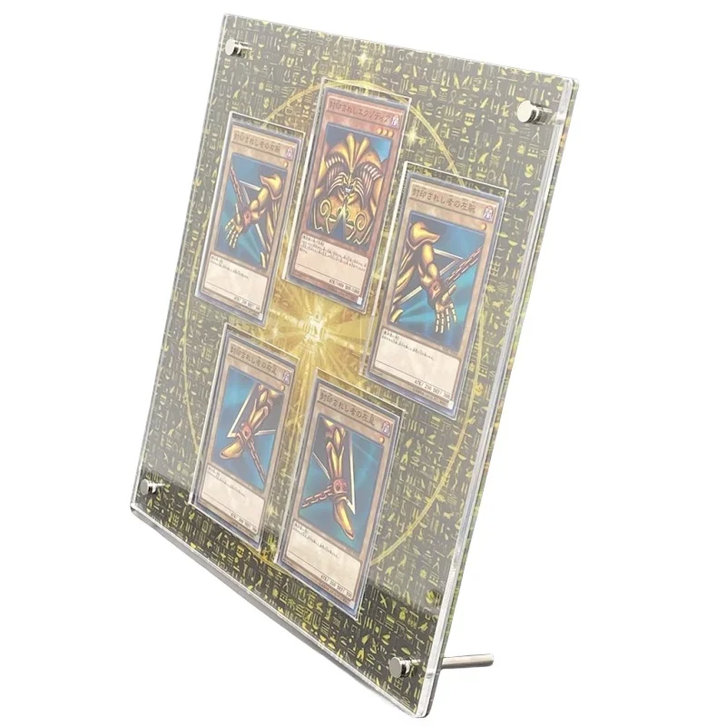 Yu Gi Oh Exodia Right Arm Left Arm Made Acrylic Card Brick Shield Small Photo Frame Display Box Classics Anime Collection Cards