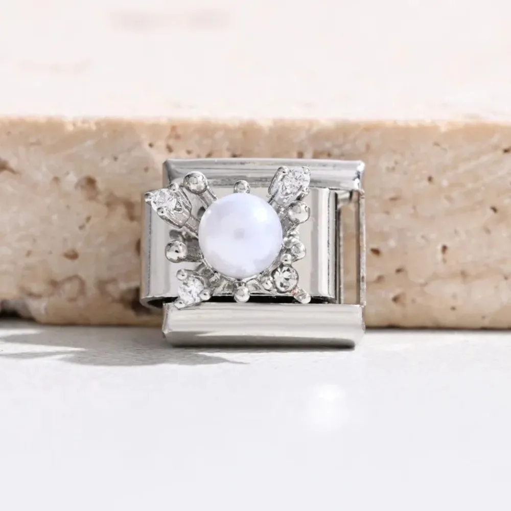 Niche Light Luxury Stainless Steel Modular Charm DIY Butterfly Cat Bear Star Flower Shape Jewelry Bracelet Accessories