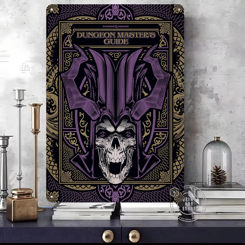 Dungeons And Dragons Game Posters 3D Textured Vintage Metal Tin Sign Personalized Retro Wall Art for Man Cave Room Home Decor