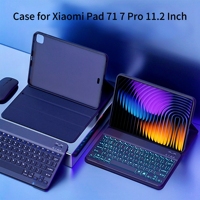 Case For Xiaomi Pad 7 11.2 Inch,Detachable Bluetooth Keyboard Cover for Xiaomi Pad 7 Pro 11.2 Inch