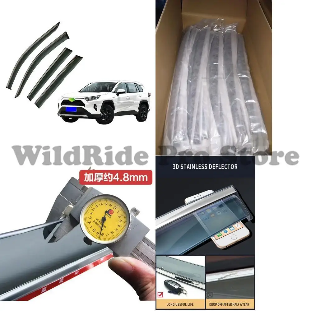 

1 set Toyota RAV4 2019-2022 window rain guard 4 piece window wind deflector