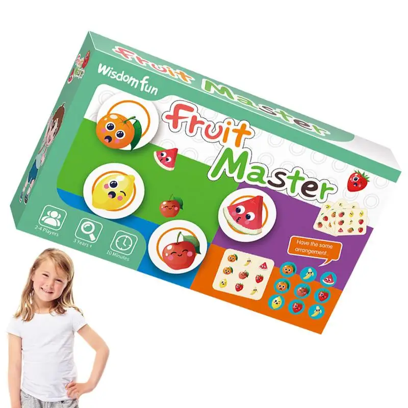 Fruit Games Memory Game Card Games For Kids Card Games To Build Imagination Christmas Easter Gifts For Boys Girls Children