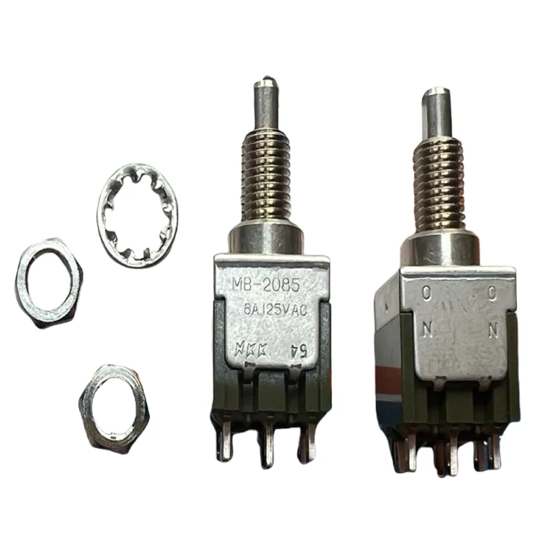 

1pcs/lots 100% Imported from Japan NKK MB-2085 Pushbutton Switch 6A125VAC 6-pin 2-way with self-locking function MB2085SS4W01