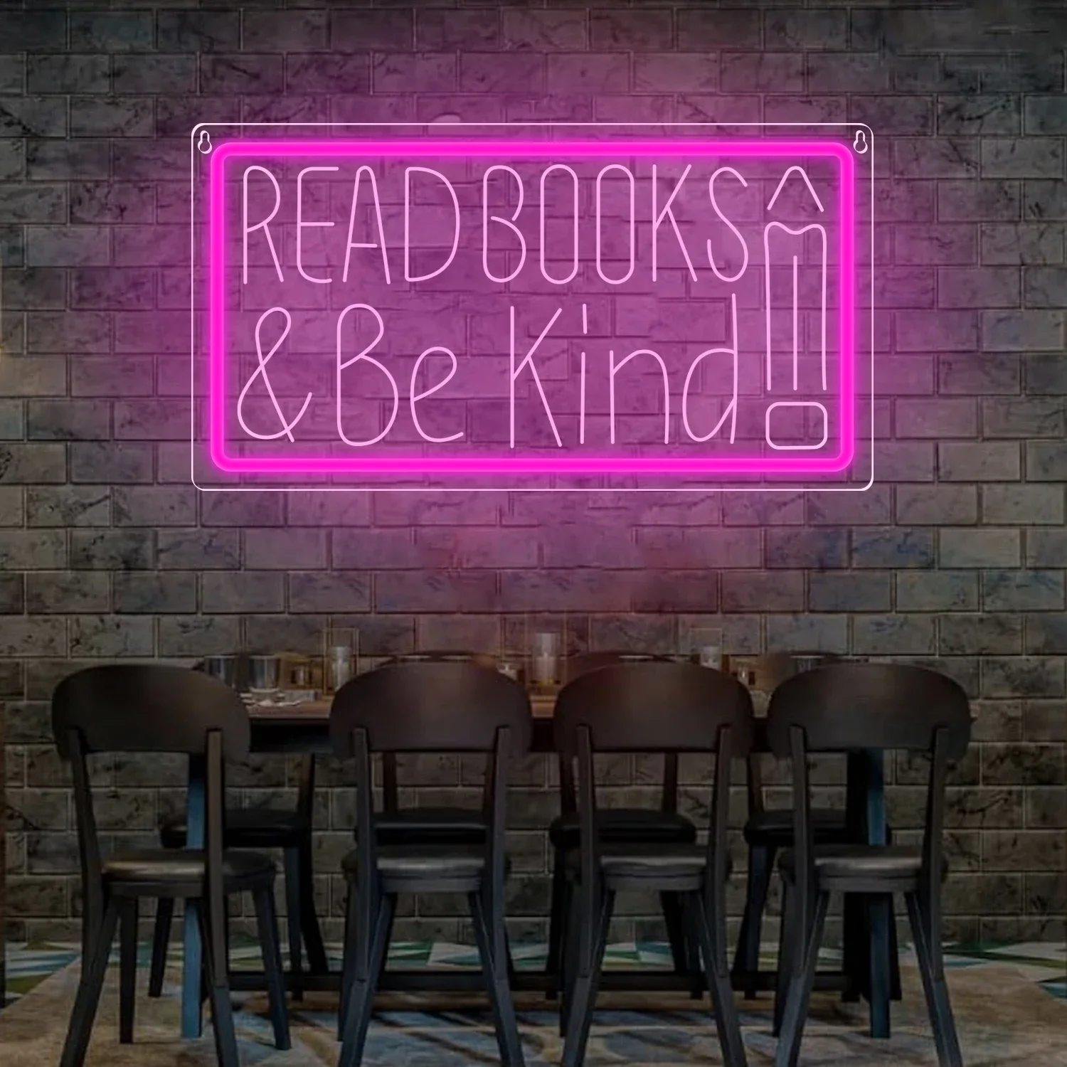 

LED Read Books And Be Kind Neon Sign Neon Sign For Wall Decor USB Lamp For School Library Bedroom Birthday Party Gifts
