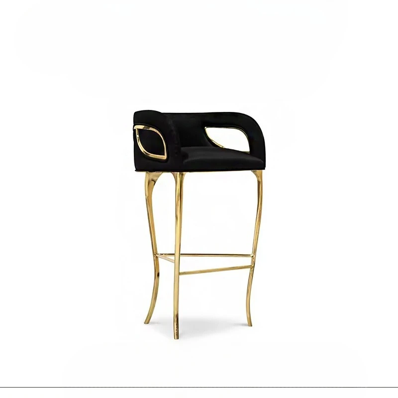 

Light luxury high-end metal eagle eye bar chair villa bar club designer art single