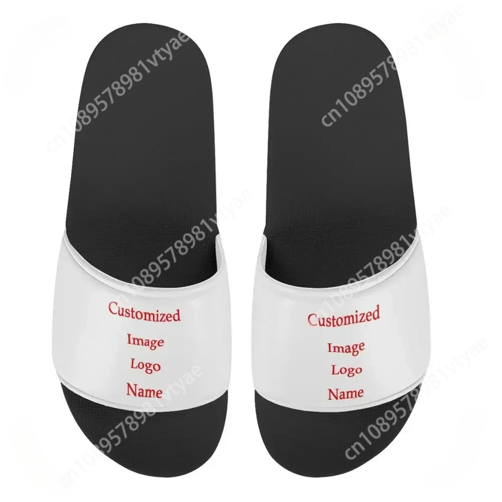 Custom Shoes High Quality PVC Men and Women Slip On Slide Sandals Sublimation Printed Custom Logo Summer Slippers for Children