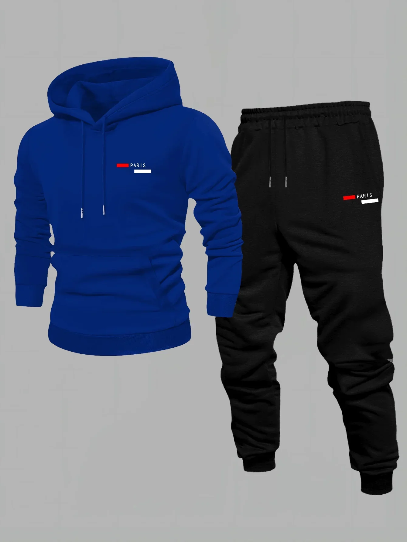 Ensemble sweat-shirt à capuche pour homme, collection automne-hiver, style décontracté, streetwear américain tendance, veste im view 2