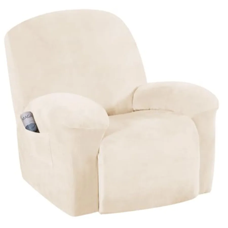 

Stretch Recliner Slipcovers Recliner Chair Cover Sofa Furniture Cover 1-Piece Modern Rich Velvet Form Fit Stylish Protector Fea
