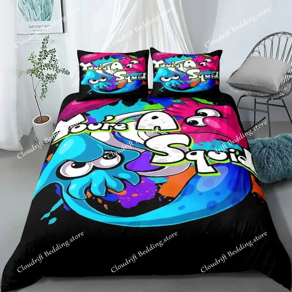 Splats Graffiti Fusion Bedding Set without sheet UK Single Double King US Twin Full Queen Size Bed Linen Set