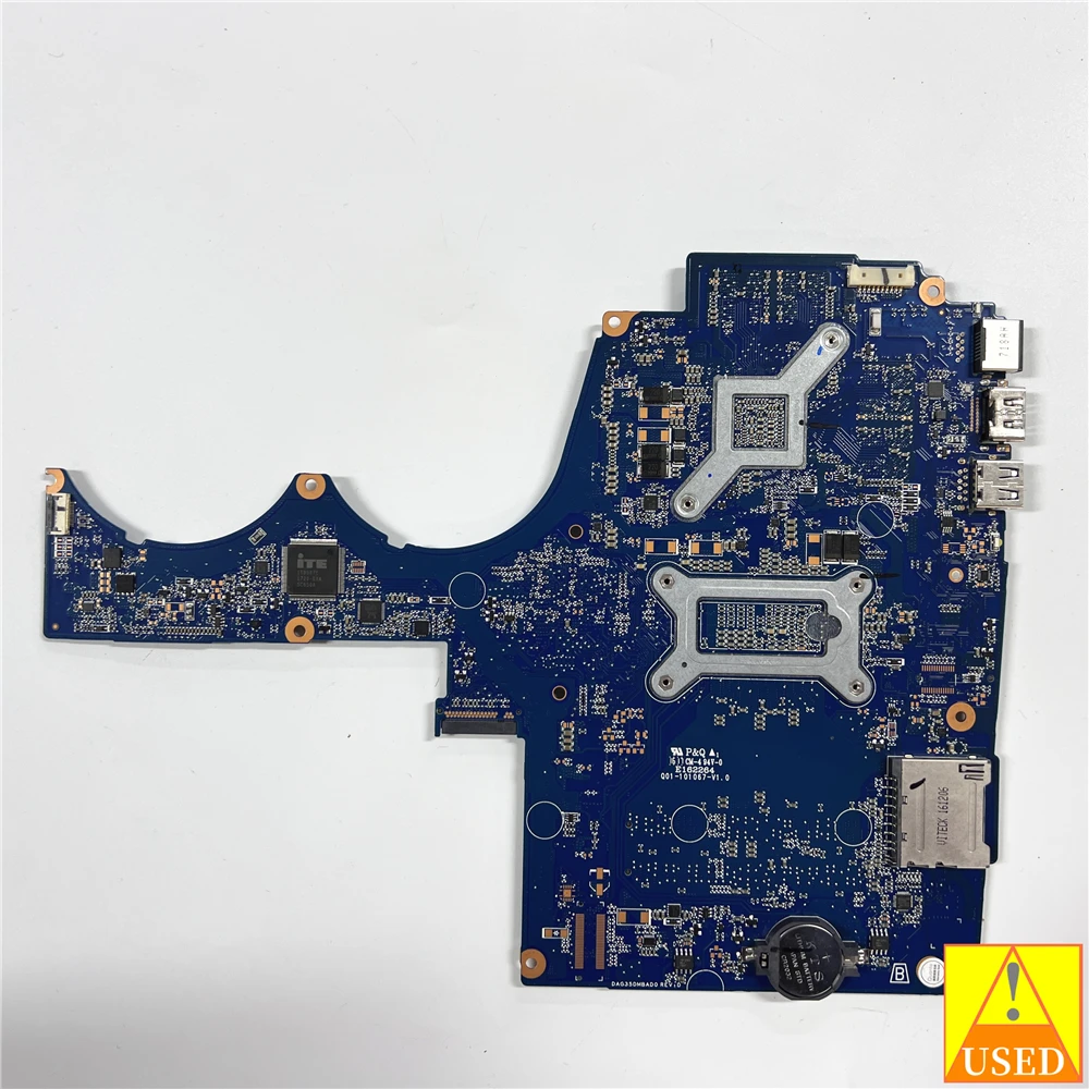 Placa-mãe totalmente testada para HP, Mainboard 914772-601, DAG35DMBAD0, 15-AX, 15T-AX, i7-7700HQ, GTX 1050, 4GB