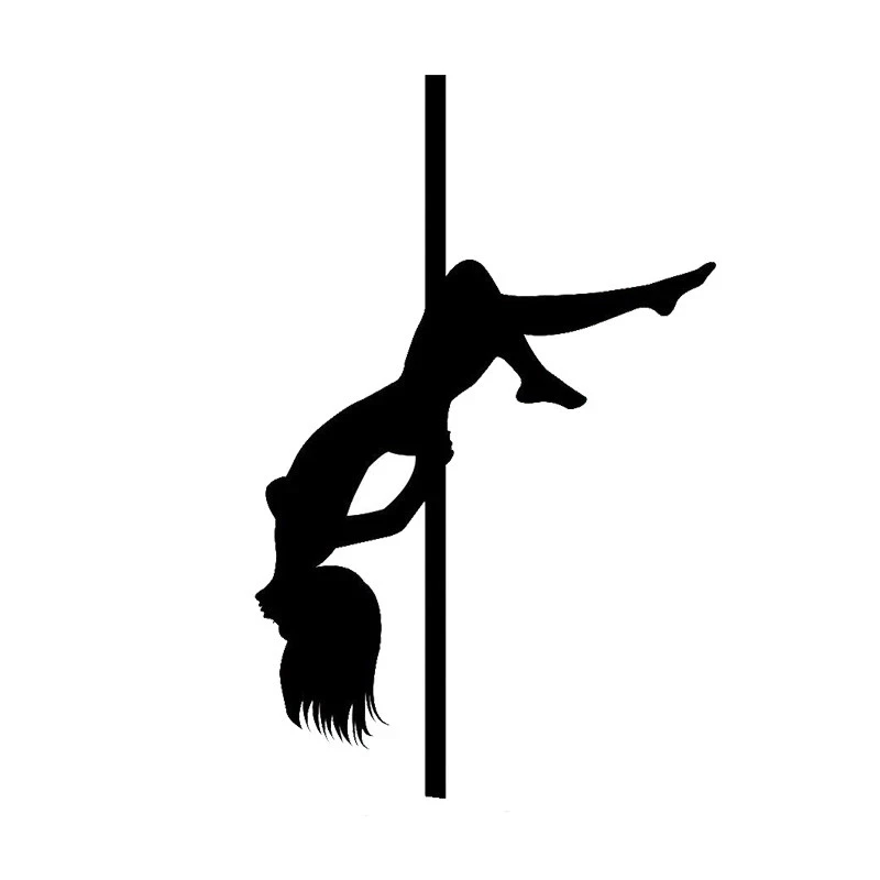 

17*11cm Car styling Sexy Pole Dancing Girl car Stickers Personality Reflective Vinyl Decals Styling Motorcycle Vinyl Decals Jdm