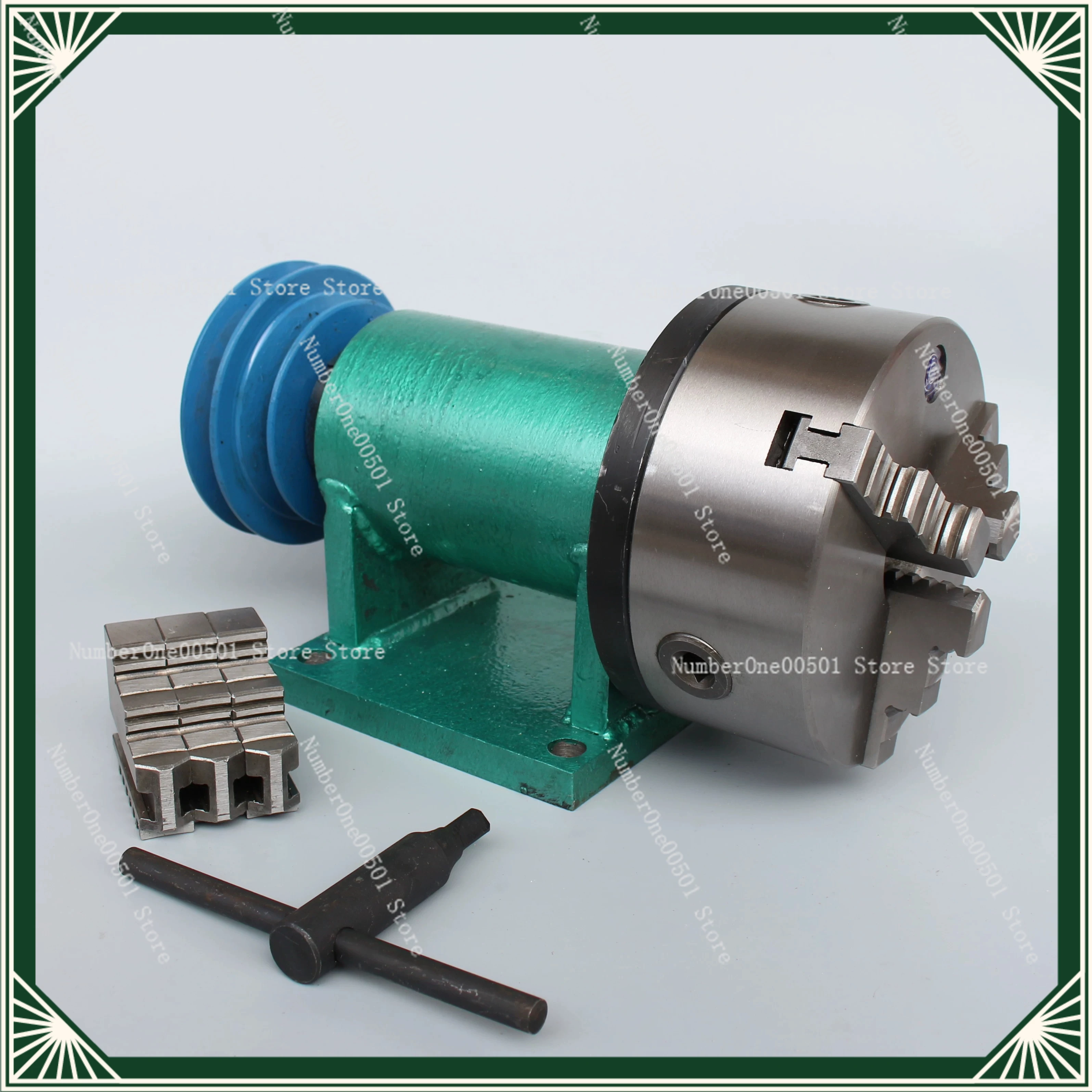 

160 Strong Lathe Spindle Instrument Front Self-made Mini Lathe Woodworking DIY Three-claw Four-claw Self-centering Chuck