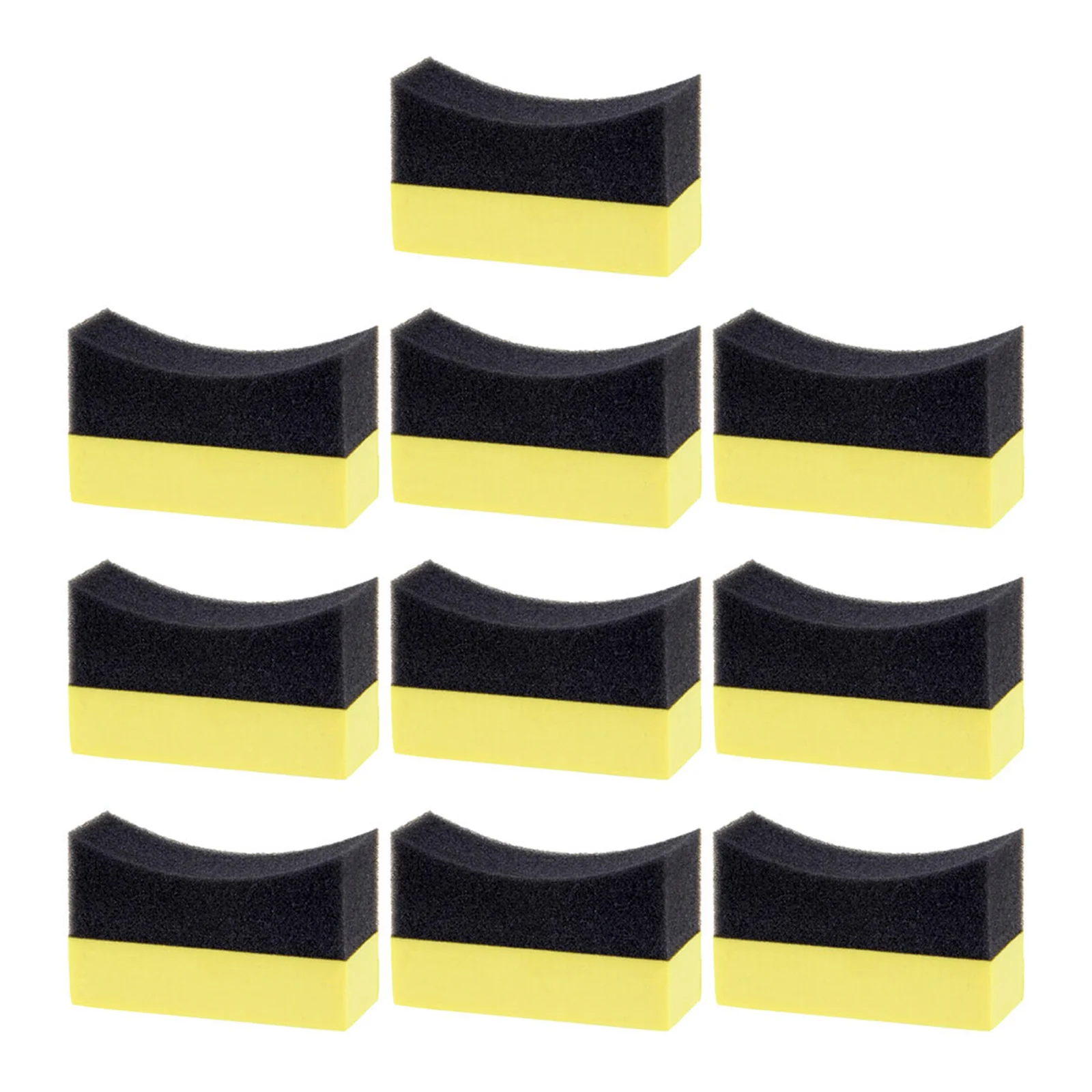

10pcs Car Wash Sponge Tire Dressing Applicator Pad Cleaning Wax Polishing Kit Pads for Car Detailing PE Material