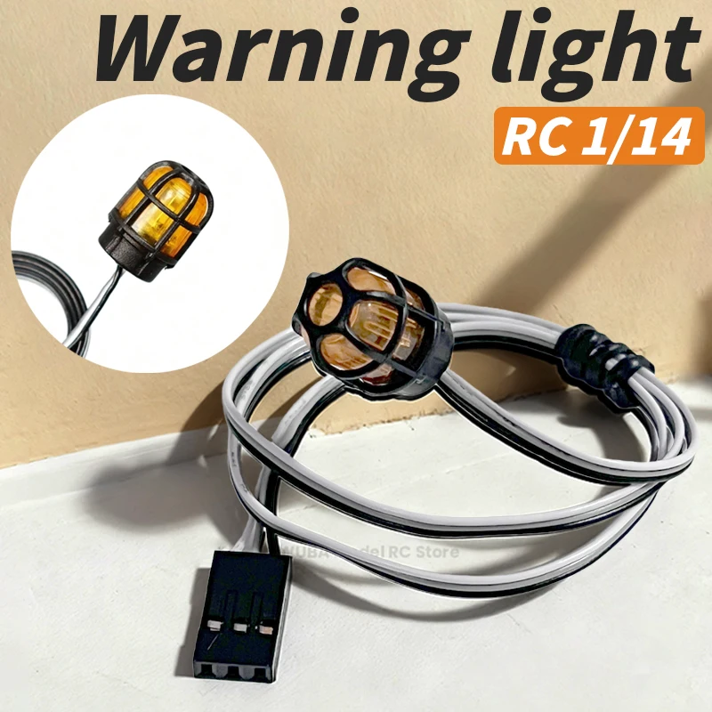 Luz de Sinalização LED Rotativa para Caminhão RC Tamiya 1/14, Trator, Escavadeira, Scania 770S, Carros de Brinquedo, Peças DIY para Modelos
