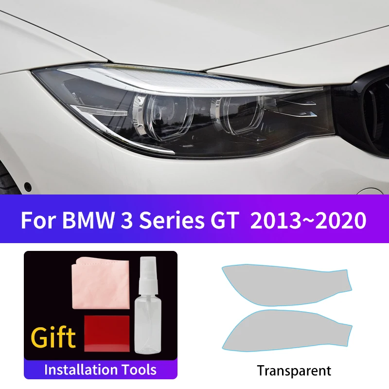 

Suitable for BMW 3 Series GT 2013~2020 car headlight fog light film, tail light film,Color changing film protective stickers