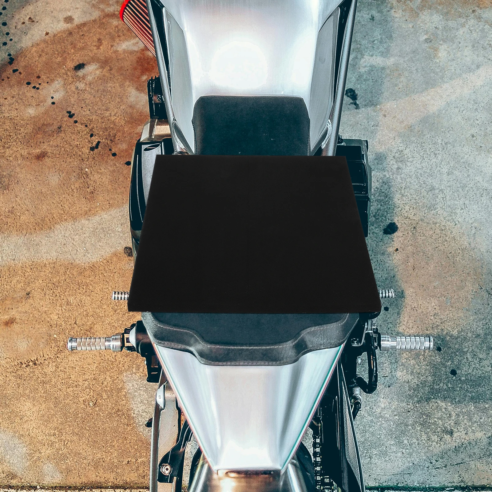 

Motorcycle Seat Cushion High Density Foam Black Universal Race Track Anti Slip Wear Resistant Long Term Use