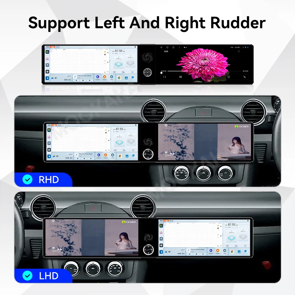 Qualcomm Android 13 Radio For MAZDA MX5 2005-2015 Dual Screen GPS Multimedia Navigation Car Stereo Receiver player IPS Head Unit
