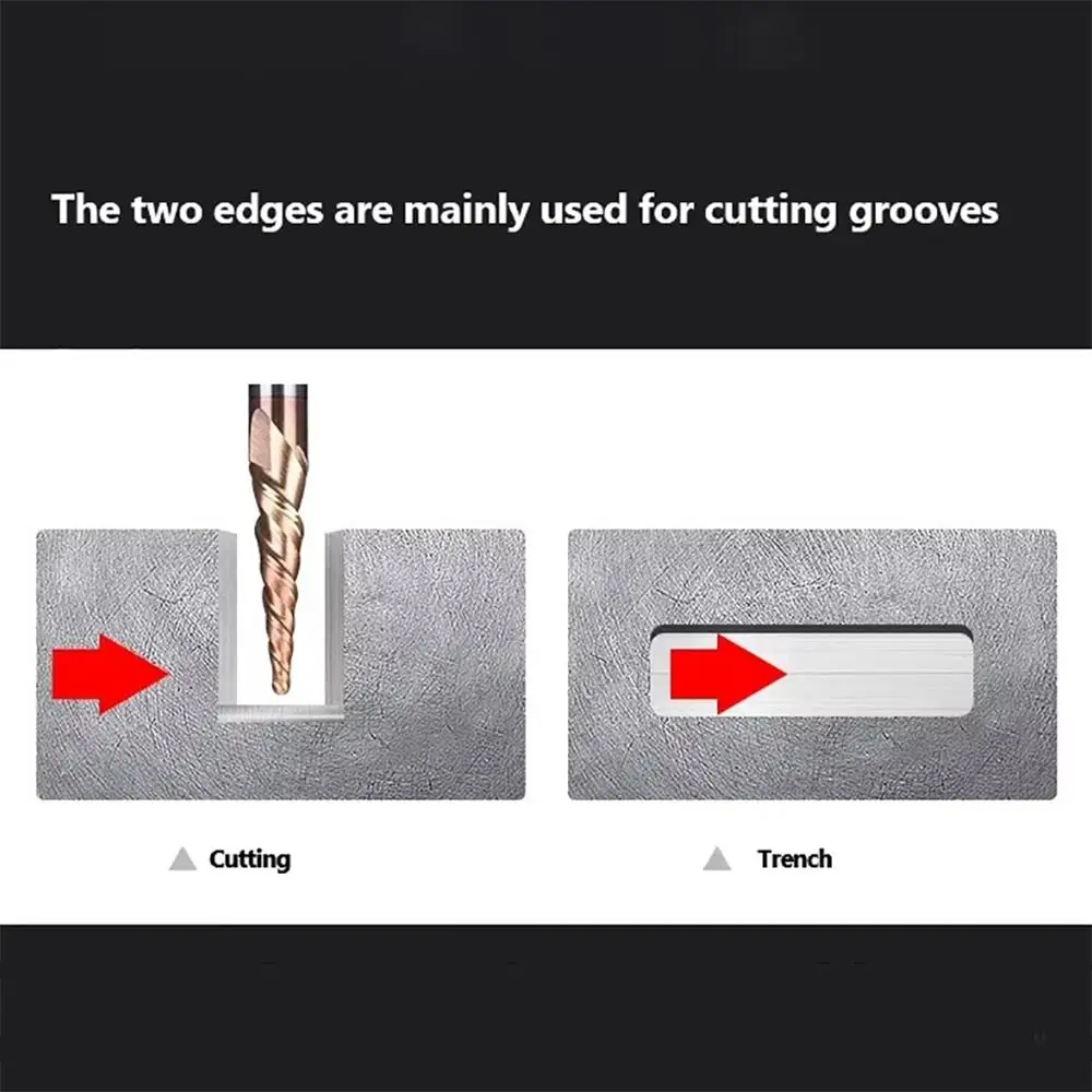 Solid Carbide Tapered Ball Nose End Mill Tapered Ball Nose Spiral Engraving Router Bits CNC Carving Bit Woodworking