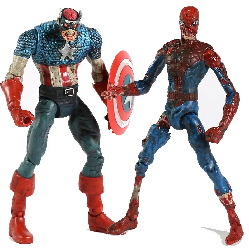 Marvel Legends Zombie Capitán América Spiderman Hulk Figura de acción What If Zombies Serie de superhéroes
