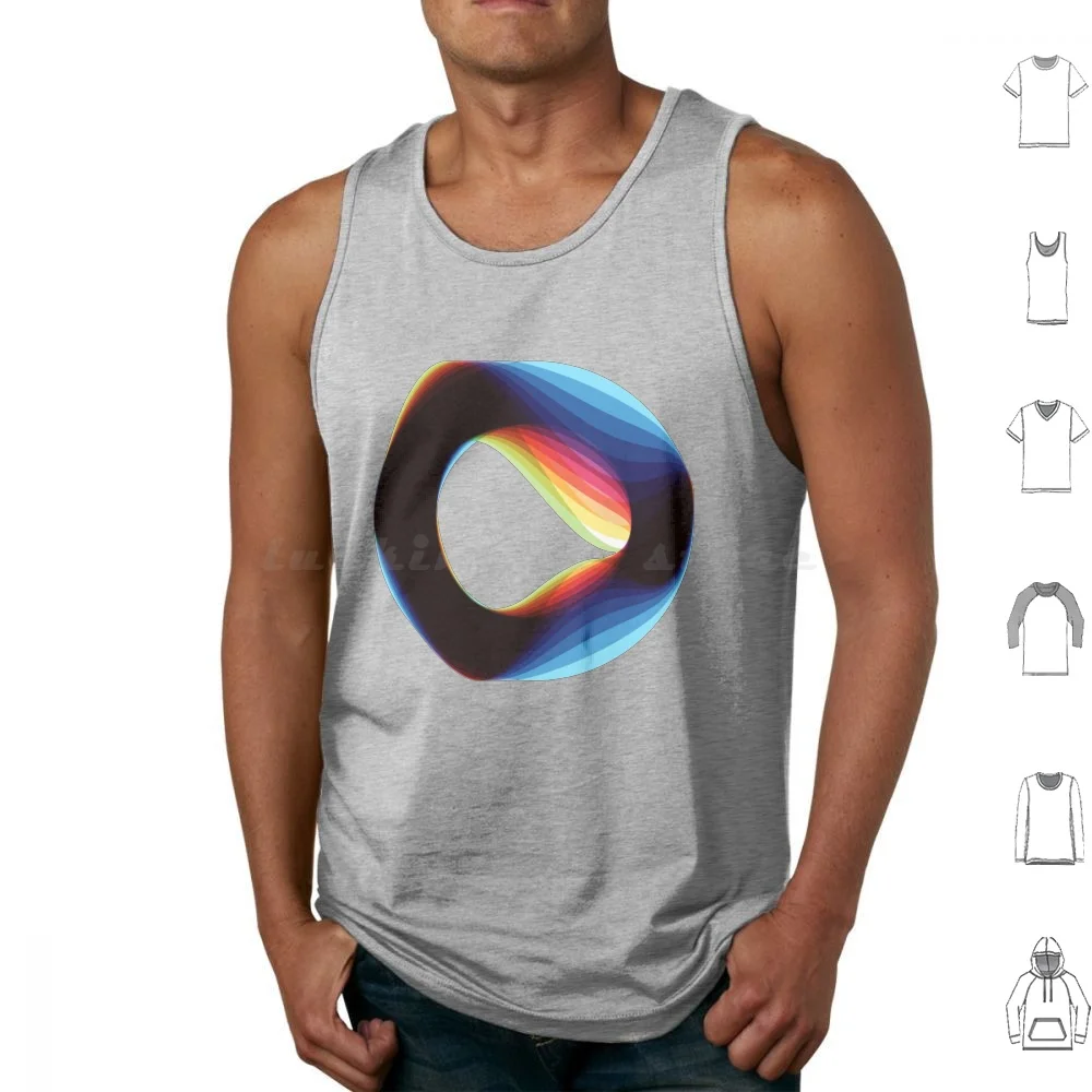 Wonky Tank Tops Print Cotton Orbital Wonky Music Album Record Vinyl Band Artist