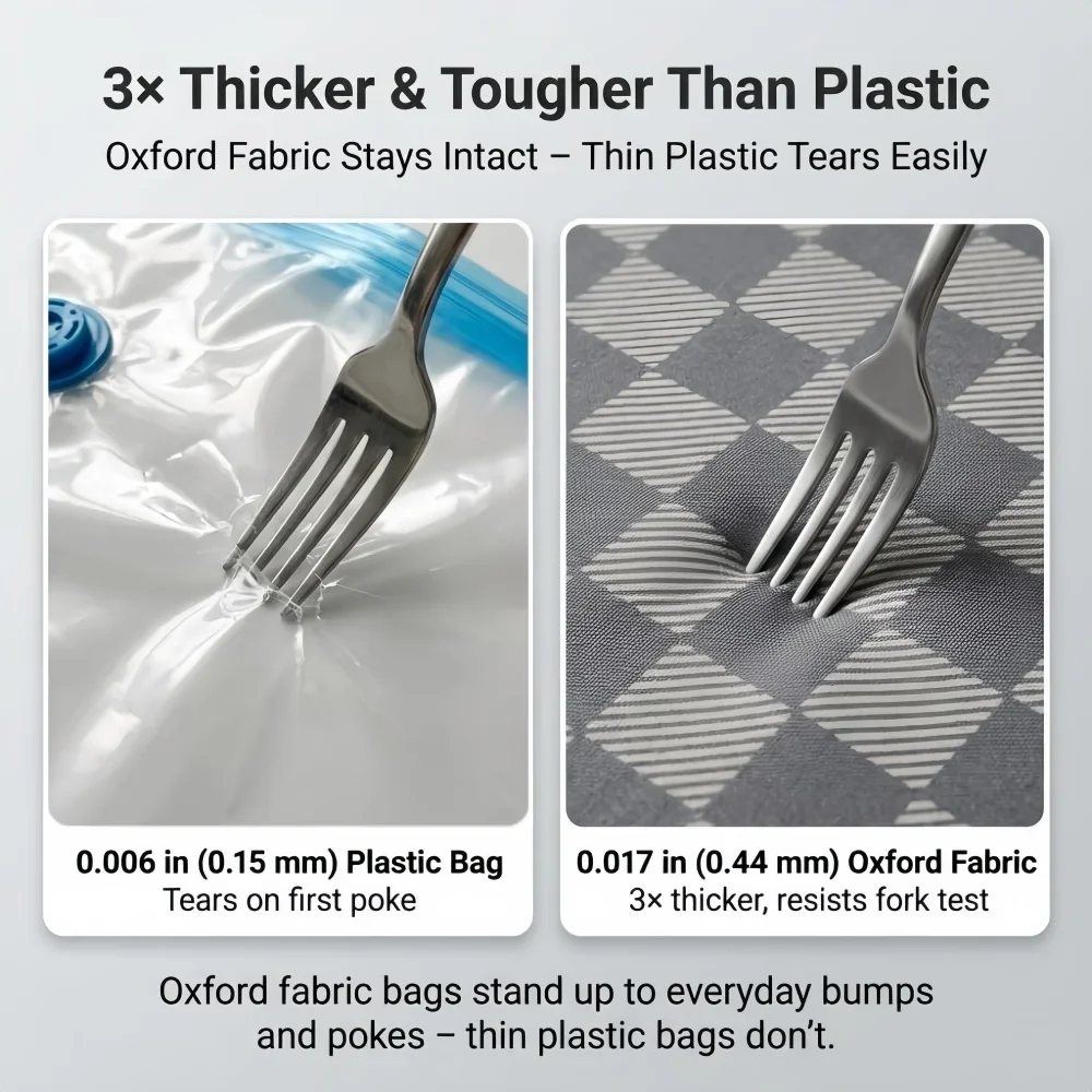 Jumbo Vacuum Storage Bags for Clothes Comforters Blankets - Space Saver Packing Bag with Compression Sealing Feature Wardrobe Or